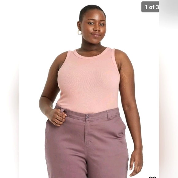 a new day Tops - Women's Plus Size Slim Fit Rib Layer Tank Top  A New Day  Light Purple, …